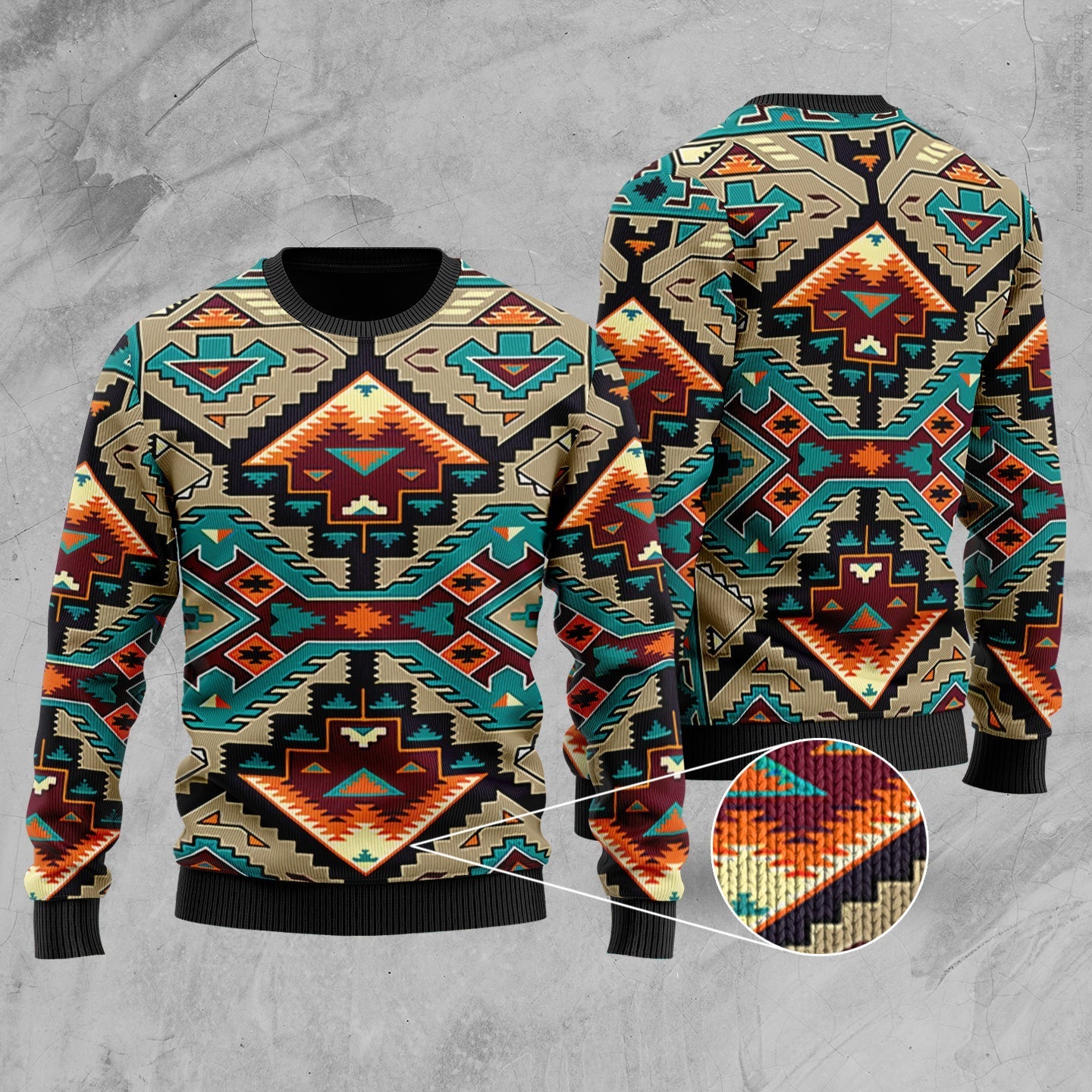 Culture Design Native American Sweater LT10 - Wonder Print Shop