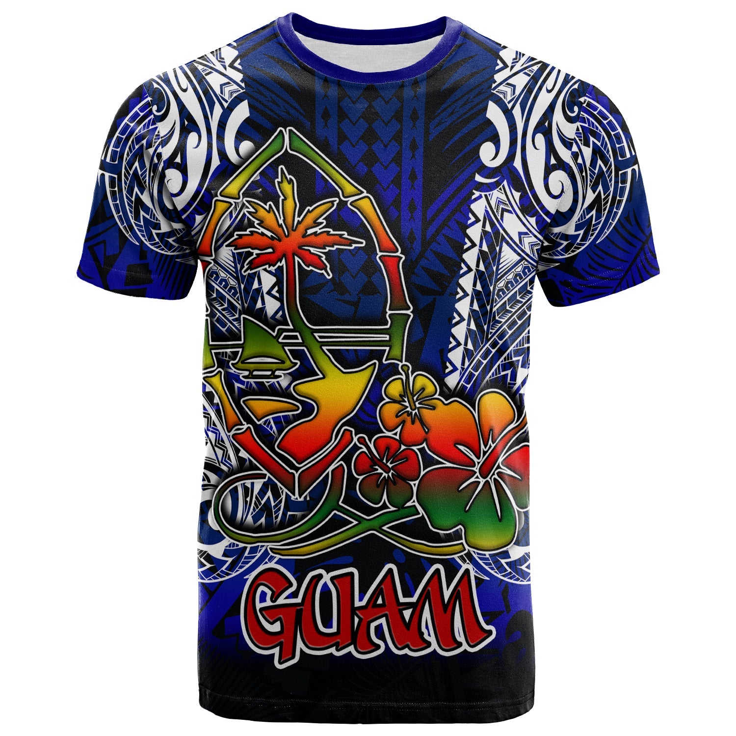 Guam T Shirt Custom Guam independence Day With Polynesian Tattoo Patterns LT10 - Wonder Print Shop