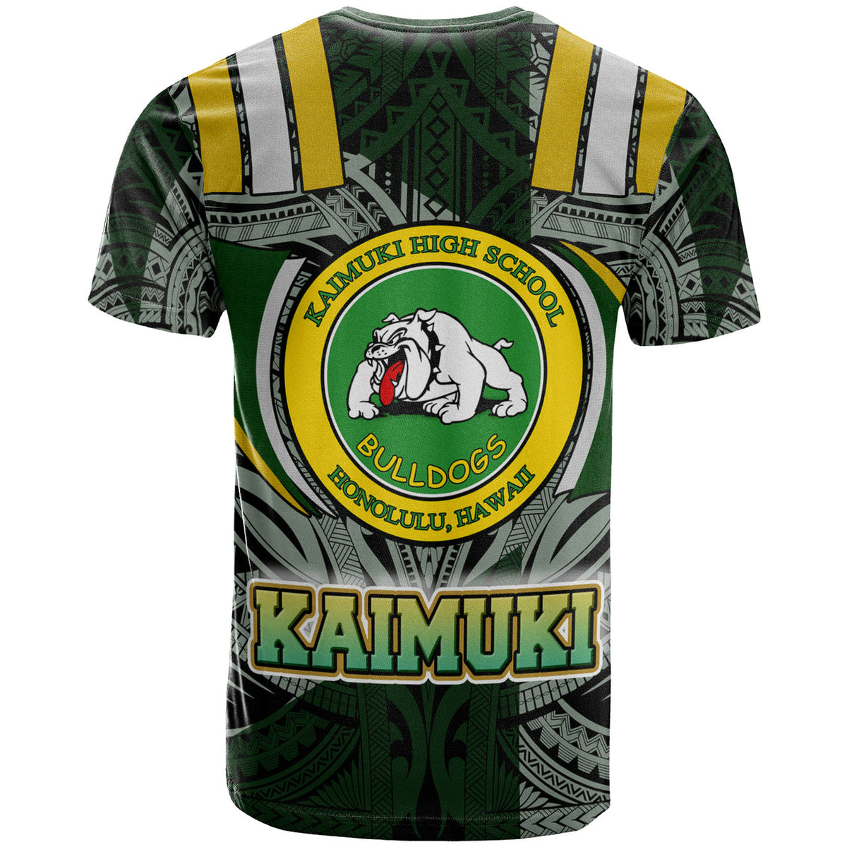 Hawaii Kaimuki High School T Shirt Custom Kaimuki High School Polynesian Pattern T Shirt LT10 - Wonder Print Shop