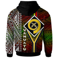 Vanuatu Hoodie Custom Vanuatu Independence Anniversary Flag Style Polynesian Patterns Hoodie LT10 - Wonder Print Shop