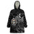 Northern Mariana Islands Flag Turtle Hibiscus Black Wearable Blanket Hoodie - Wonder Print Shop