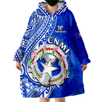 Northern Mariana Islands Happy 76th CNMI Liberation Day Wearable Blanket Hoodie - Wonder Print Shop