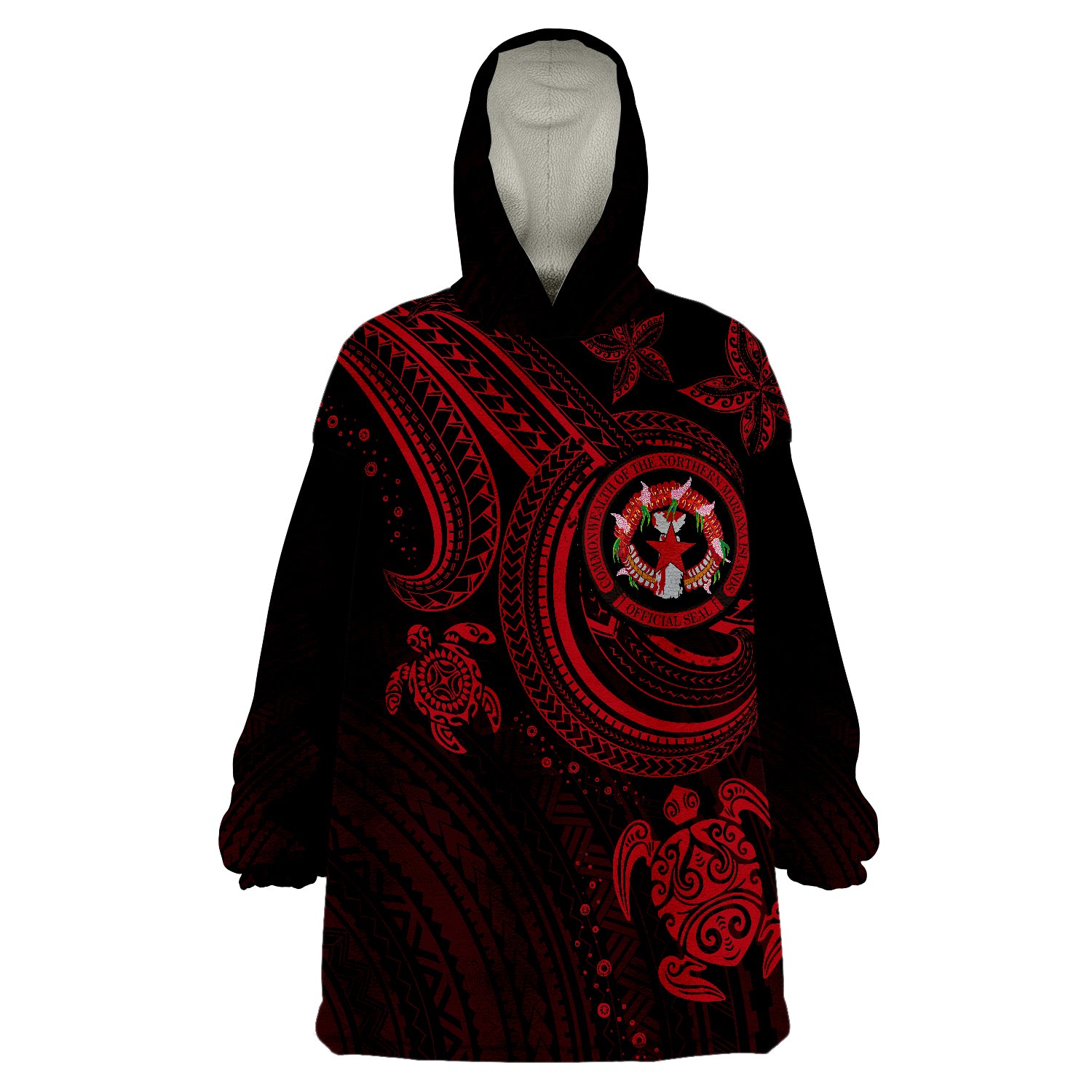 northern-mariana-islands-red-turtle-wearable-blanket-hoodie