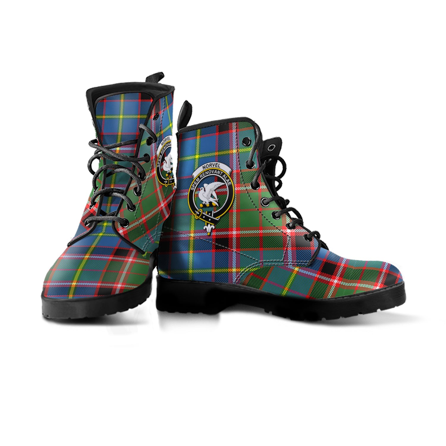 scottish-norvel-clan-crest-tartan-leather-boots