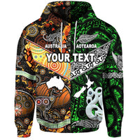 Custom New Zealand Australia Hoodie Together Green LT8 - Wonder Print Shop