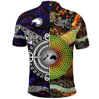 Maori Aboriginal Polo Shirt Together Purple LT8 - Wonder Print Shop