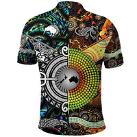 Maori Aboriginal Polo Shirt Together Paua Shell LT8 - Wonder Print Shop
