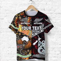 Custom New Zealand and Australia T Shirt Together Red LT8 - Wonder Print Shop