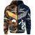 Custom New Zealand Australia Zip Hoodie Together Blue, Custom Text And Number LT8 - Wonder Print Shop