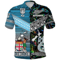 New Zealand Maori Aotearoa Fiji Tapa Polo Shirt Together Paua Shell LT8 - Wonder Print Shop