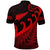 New Zealand Rugby Maori Polo Shirt Silver Fern Koru Vibes Red LT8 - Wonder Print Shop