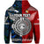 Custom New Zealand Tonga Zip Hoodie Together Blue, Custom Text And Number LT8 - Wonder Print Shop