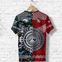 New Zealand Maori Aotearoa Tonga Polynesian Together T Shirt Paua Shell Lt8 - Wonder Print Shop
