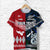 Custom New Zealand and Tonga T Shirt Together Blue LT8 - Wonder Print Shop