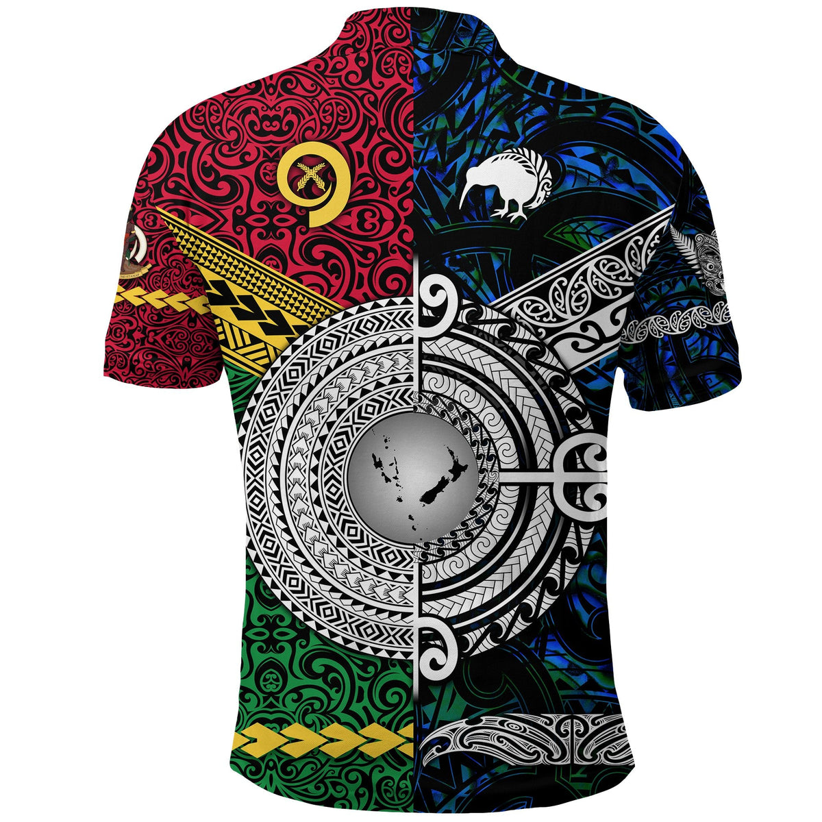 Custom Vanuatu New Zealand Polo Shirt Together Blue LT8 - Wonder Print Shop