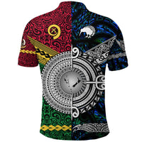 Custom Vanuatu New Zealand Polo Shirt Together Blue LT8 - Wonder Print Shop