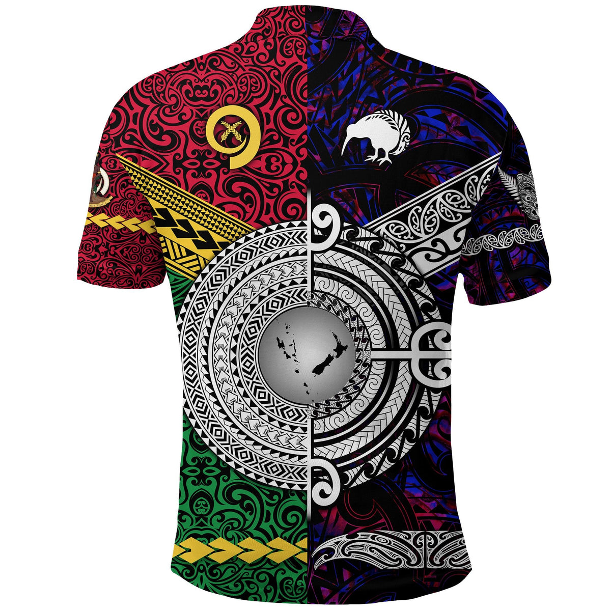 Vanuatu New Zealand Polo Shirt Together Purple LT8 - Wonder Print Shop