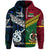 Custom Vanuatu And New Zealand Zip Hoodie Together Blue, Custom Text And Number LT8 - Wonder Print Shop