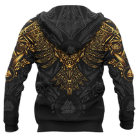 Viking Clothing Golden Raven Hoodie RLT12 - Wonder Print Shop