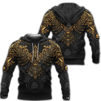 Viking Clothing Golden Raven Hoodie RLT12 - Wonder Print Shop