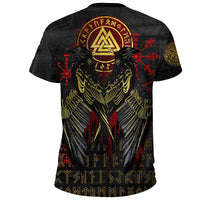 Viking T Shirt Vikings Valknut and Ravens Tattoo RLT12 - Wonder Print Shop