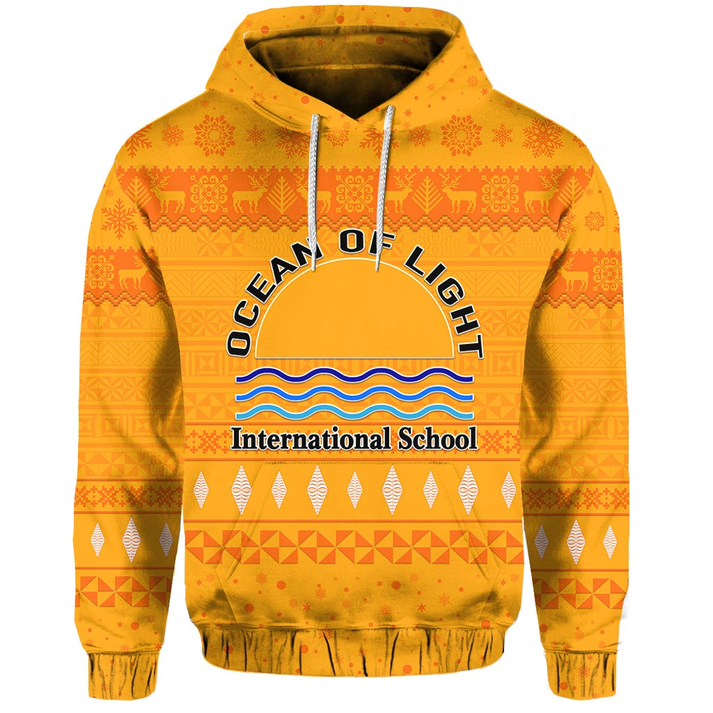 Custom Ocean of Light International School Christmas Hoodie Simple Style LT8 - Wonder Print Shop