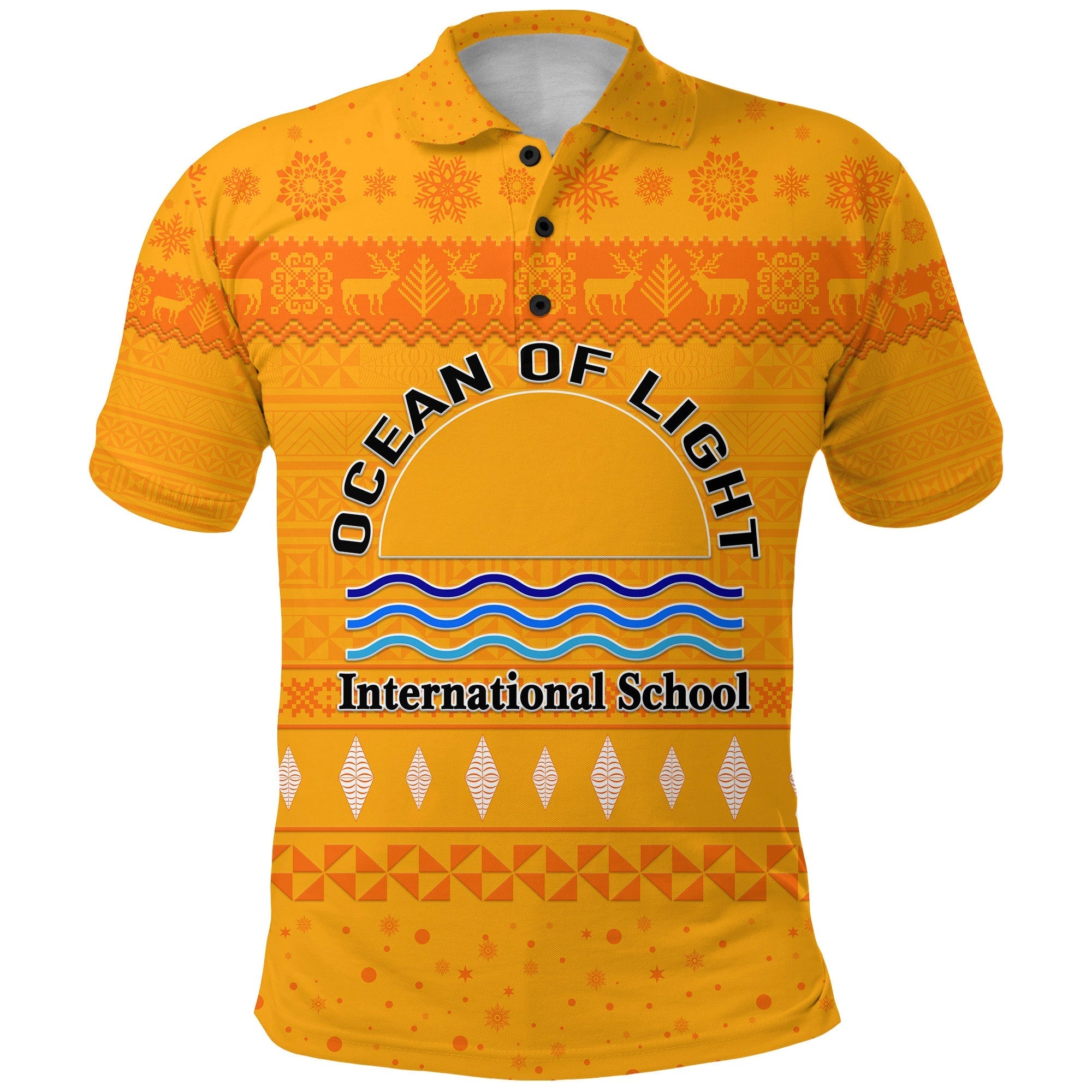 Custom Ocean of Light International School Polo Shirt Christmas Simple Style LT8 - Wonder Print Shop