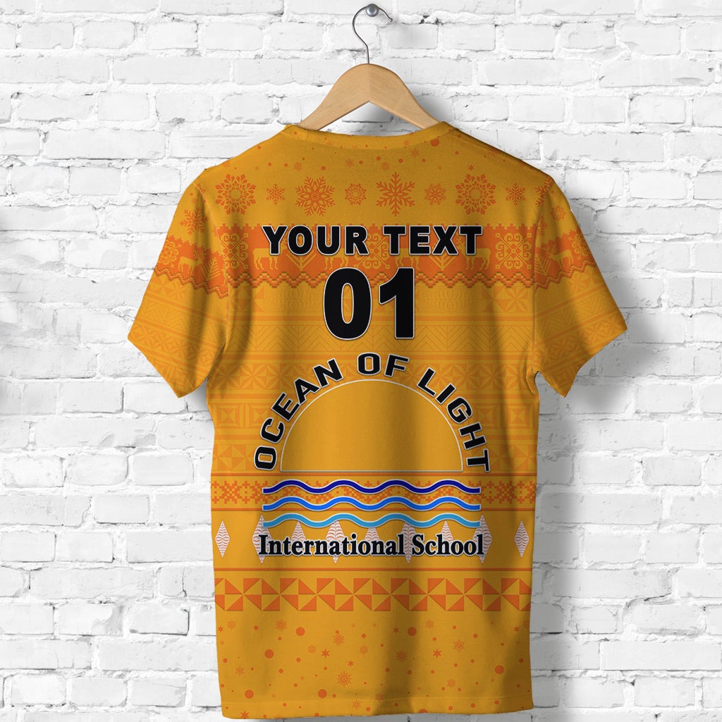 Custom Ocean of Light T Shirt International School Christmas Simple Style LT8 - Wonder Print Shop