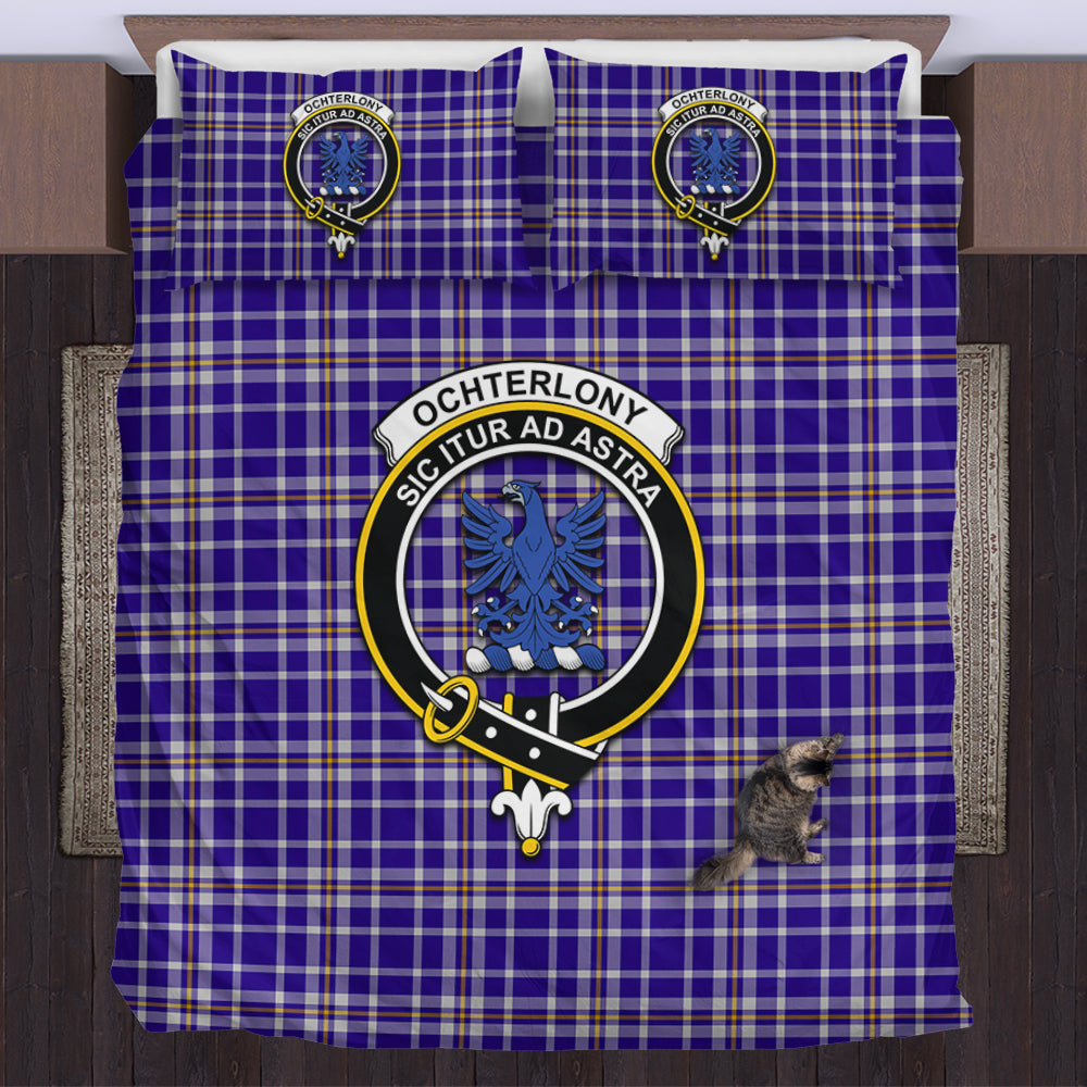 scottish-ochterlony-clan-crest-tartan-bedding-set