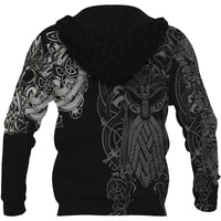 Viking Clothing Odin Fenrir Runes Hoodie RLT12 - Wonder Print Shop