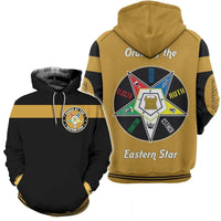 African Hoodie Gold Oes Of The Eastern Star Hoodie - Wonder Print Shop