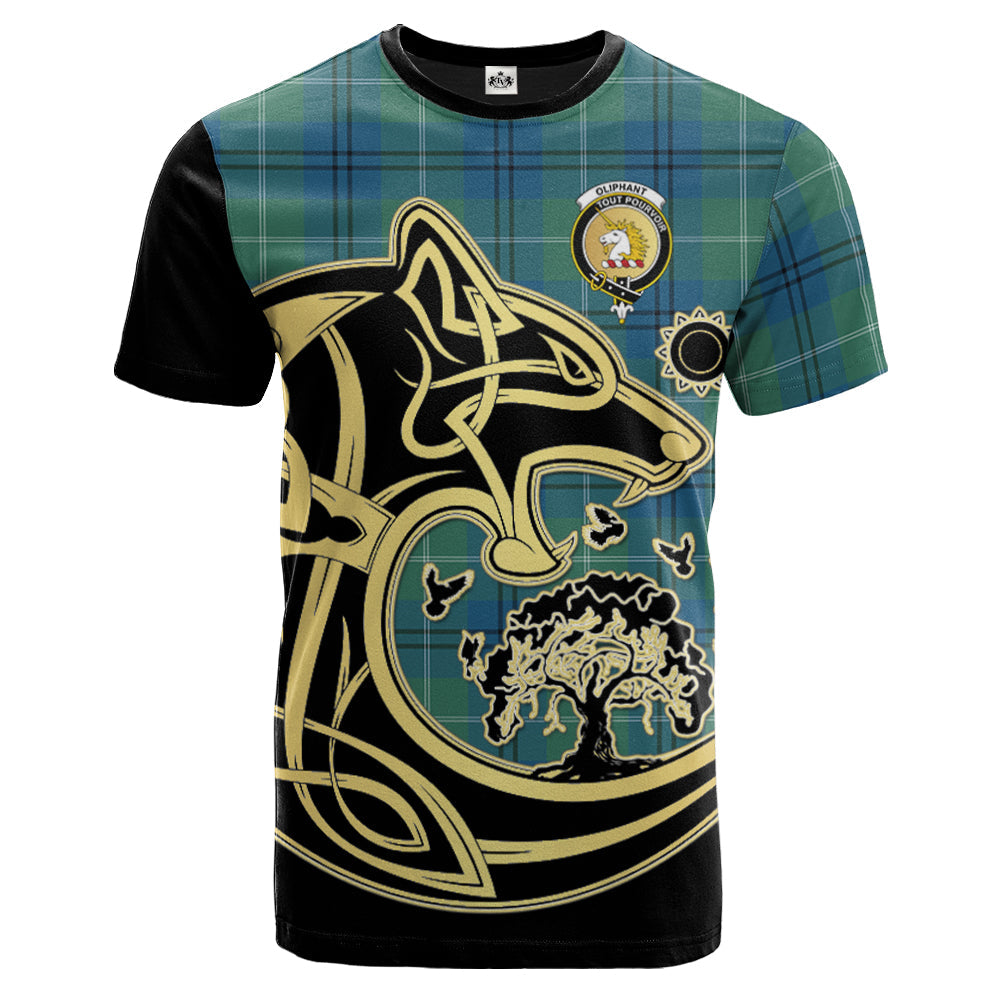 scottish-oliphant-ancient-clan-crest-celtic-wolf-tartan-t-shirt