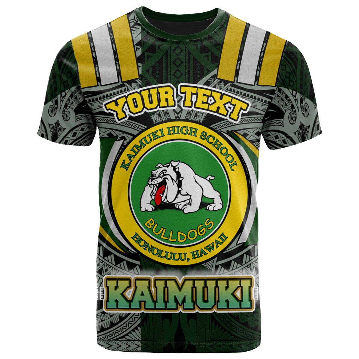 Hawaii Kaimuki High School T Shirt Custom Kaimuki High School Polynesian Pattern T Shirt LT10 - Wonder Print Shop