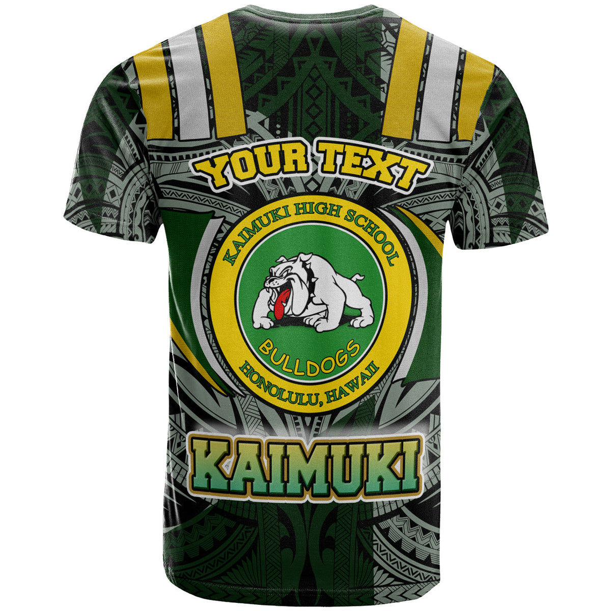 Hawaii Kaimuki High School T Shirt Custom Kaimuki High School Polynesian Pattern T Shirt LT10 - Wonder Print Shop