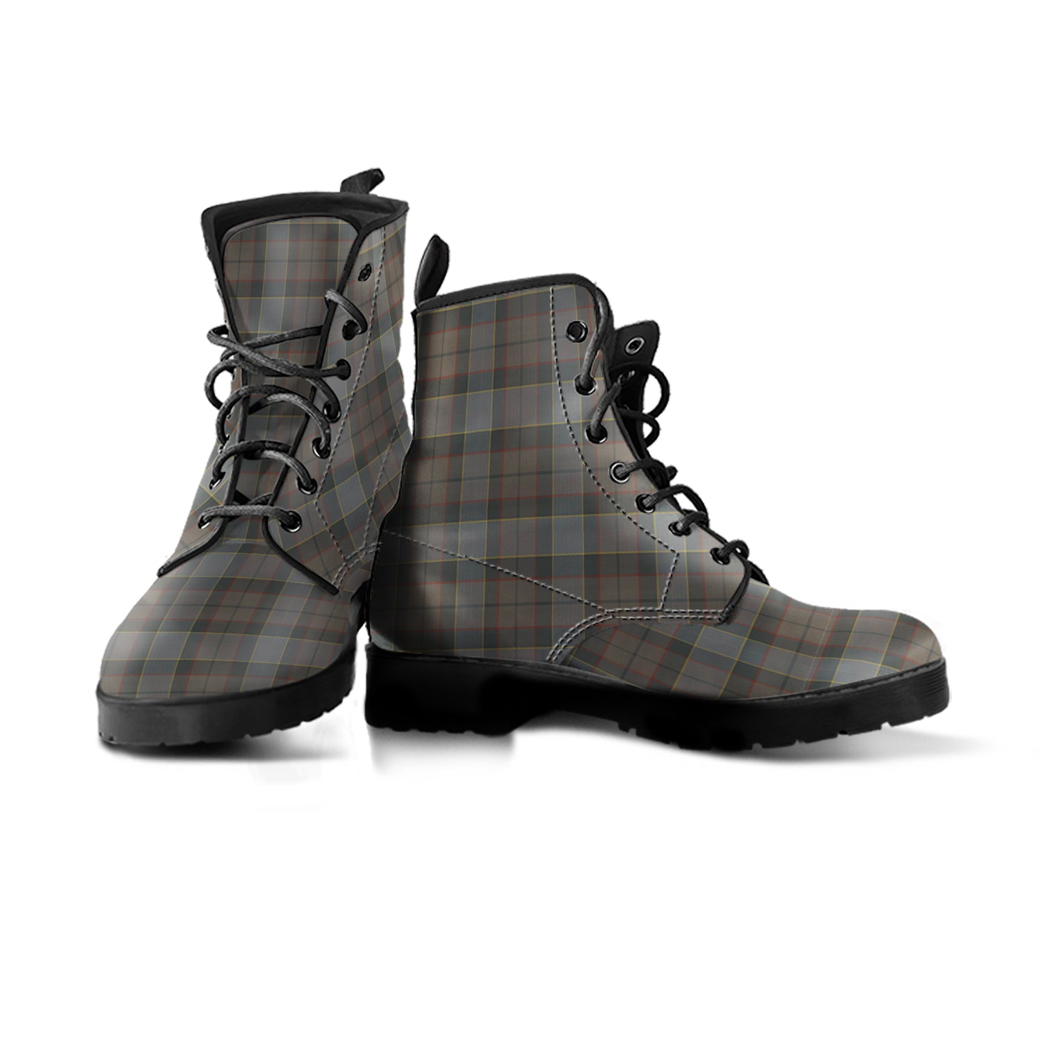scottish-outlander-fraser-clan-tartan-leather-boots