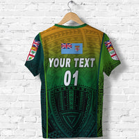 Custom Fiji Ovalau Rugby T Shirt Light Green Style, Custom Text And Number LT8 - Wonder Print Shop