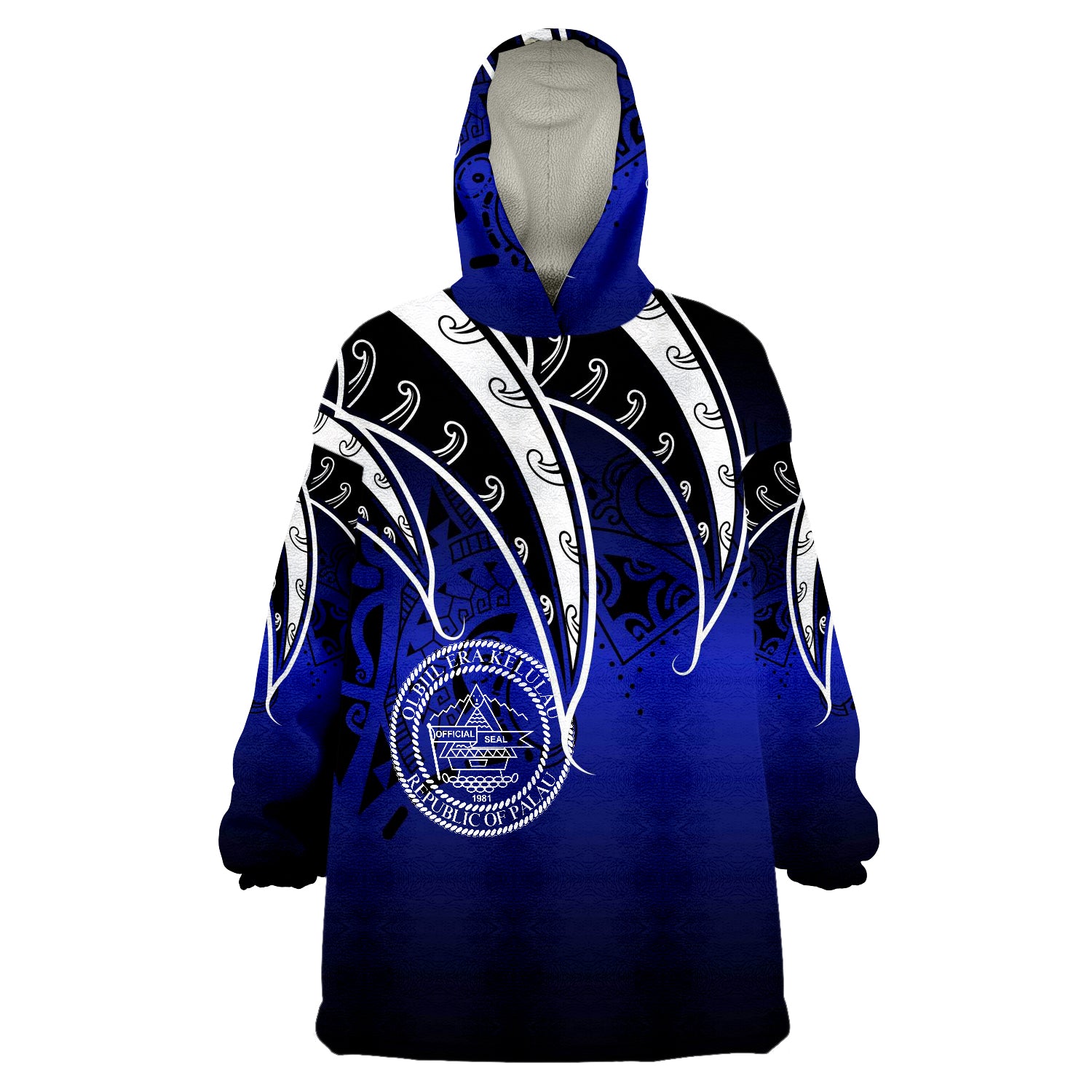 palau-tropical-leaf-gradient-blue-style-wearable-blanket-hoodie