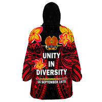 Papua New Guinea PNG 47 Years Independence Anniversary Wearable Blanket Hoodie - Wonder Print Shop