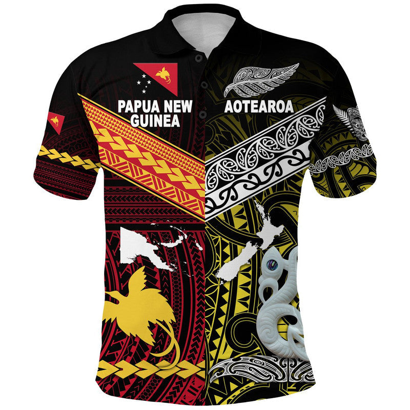 custom-personalised-new-zealand-maori-aotearoa-papua-new-guinea-polynesian-together-polo-shirt-yellow
