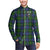 Paterson Tartan Long Sleeve Button Up Shirt with Scottish Family Crest K23