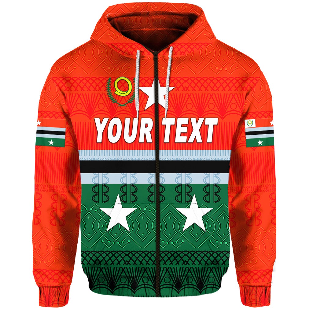 Custom Penama Province Zip Hoodie Vanuatu Pattern Traditional Style LT8 - Wonder Print Shop