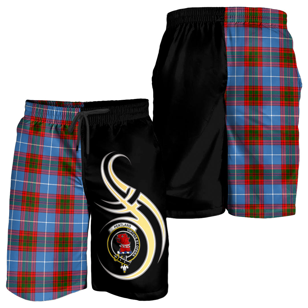 scottish-pentland-clan-crest-believe-in-me-tartan-men-shorts