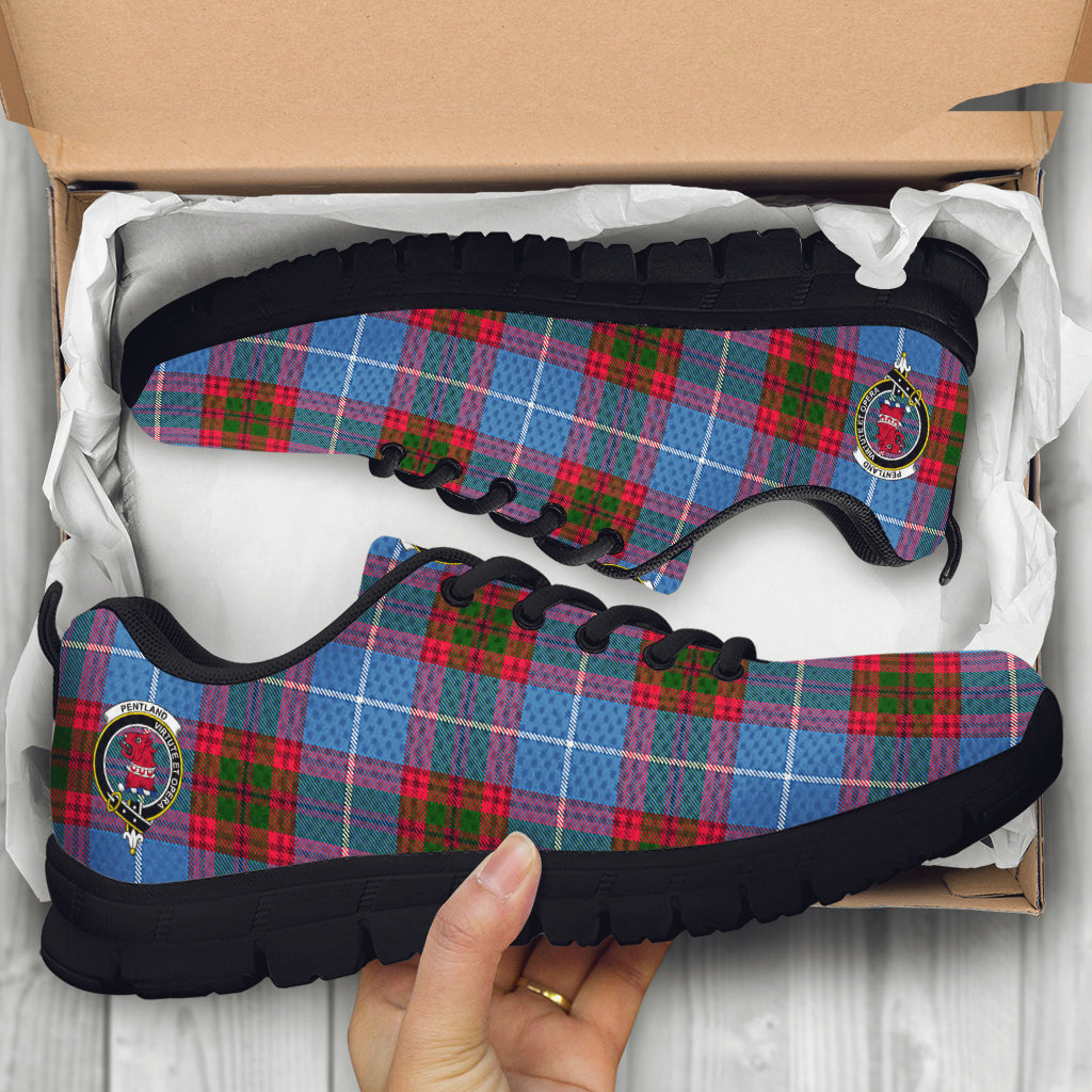 scottish-pentland-clan-crest-tartan-sneakers