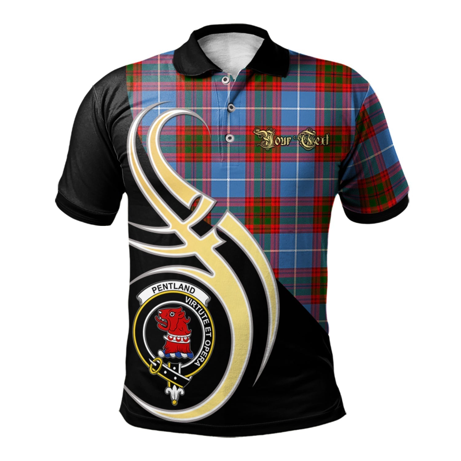 scotland-pentland-clan-crest-tartan-believe-in-me-polo-shirt