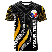 Philippines Custom Personalised T Shirt Philippines Strong Fire Pattern Gold - Wonder Print Shop
