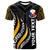Philippines Custom Personalised T Shirt Philippines Strong Fire Pattern Gold - Wonder Print Shop
