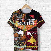 Custom Papua New Guinea And Australia T Shirt Together LT8 - Wonder Print Shop