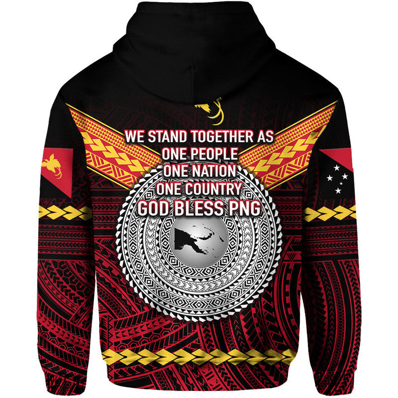 (God Blessing PNG) Papua New Guinea 47th Independence Day Hoodie Simple Style LT8 - Wonder Print Shop