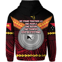 (God Blessing PNG) Papua New Guinea 47th Independence Day Hoodie Simple Style LT8 - Wonder Print Shop
