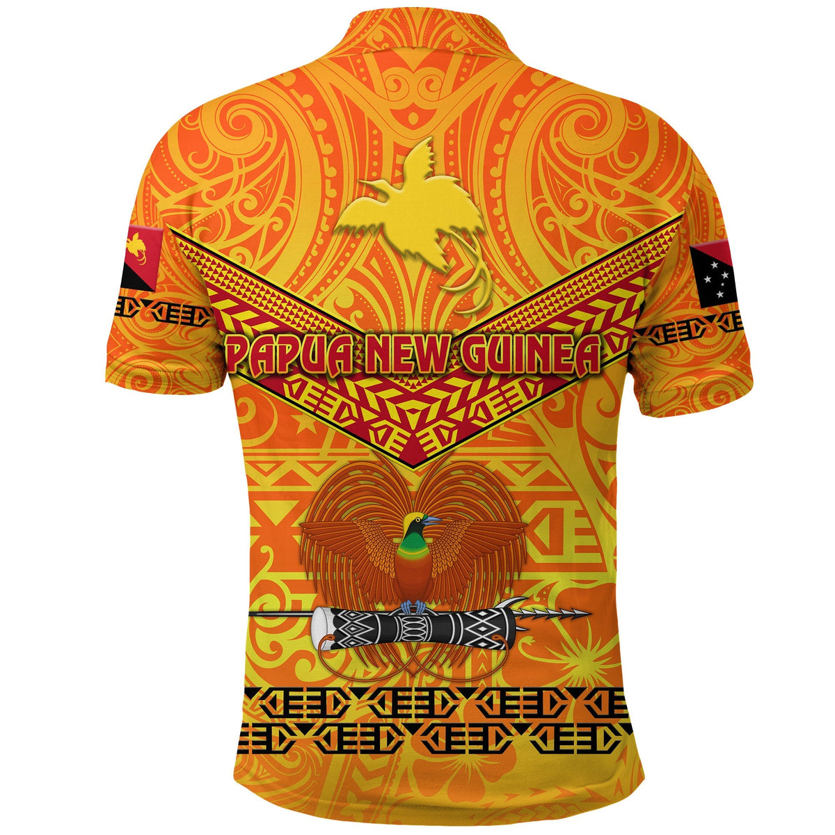 Papua New Guinea Kumuls Polo Shirt Simple Style Yellow Vibes LT8 - Wonder Print Shop